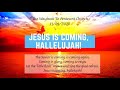 Jesus Is Coming, Hallelujah!