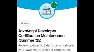 JavaScript Developer Certification Maintenance (Summer '25) || Challenge 1 || Salesfore
