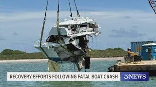 Recovery efforts following Port Aransas fatal boat crash