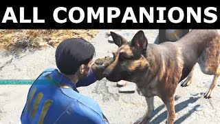 Fallout 4 - All 14 Companions - First Meeting And Conversation