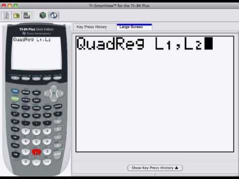 Quadratic Model using TI calculator Quadratic Model using TI calculator