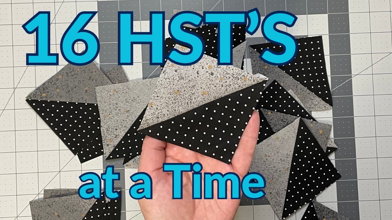 Easy Quilting Hack 16 Hst S At A Time Youtube