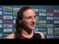 katinka hosszu interview 200m back 100m individ. 2014 fina world swimming championships doha