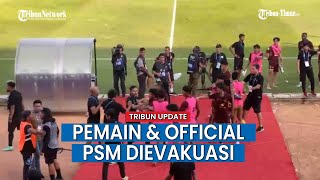 Detik-detik Wasit Persik vs PSM Dievakuasi ke Dalam Stadion