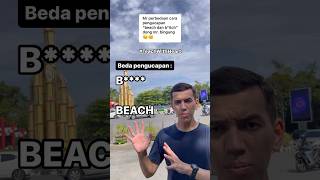 Beda pengucapan : 'BEACH' vs 'B****' (mirip tapi beda) #bahasainggris #belajarbahasainggris