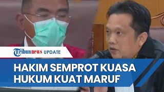 Hakim Semprot Kuasa Hukum Kuat Maruf yang Ragukan Kapabilitas Saksi karena Pakai Anting: Ga Penting