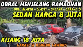 OBRAL MOBIL MURAH GARASI SI KEMBAR CAWANG SEDAN HARGA 8 JUTA KIJANG 18 JUTA