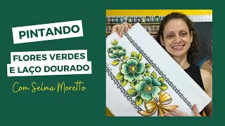 FLORES VERDES??? TEMOS😍- PINTURA EM TECIDO