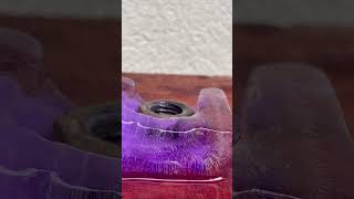 Purple Ice Cube Experiment: More Shocking Damage! 😳❄️ #experiment #science #icecubeexperiment