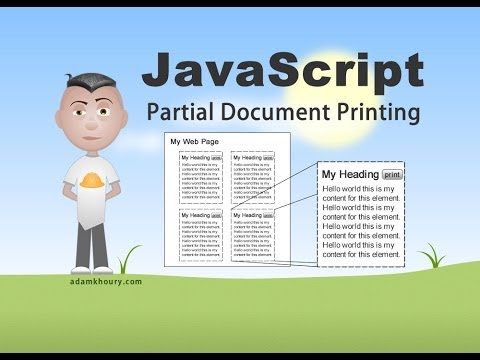 Partial Print Document JavaScript Tutorial HTML div Content Partial Print Document JavaScript Tutorial HTML div Content