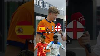 #EURO2024 決勝で激突！スペイン代表とイングランド代表の選手たちで合同チームを作るなら？#shorts #サッカー