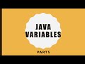 Learn Java variables/ Local variable/ Instance variable/ Static variable/ Part5 #Java
