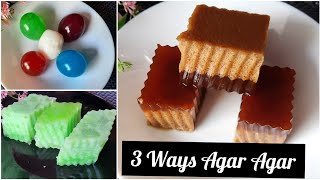 Kadal Paasi |3 வெவ்வேறு கடால் பாசி இந்த மாதிரி செய்து பார்க்கவும் | 3 Ways Agar Agar recipe