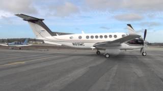 HD Must See! Beechcraft King Air 350 Start-Up and Take Off at Watsonville Municipal Airport-KWVI