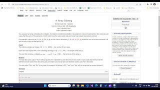 Codeforces 1857A Array Coloring Problem | Codeforces Round 891 (Div. 3) | Competitive Programming