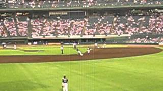 2013.08.04 ロッテvsオリックス@ほっともっとフィールド神戸 2回裏、糸井のテーマ，得点テーマ