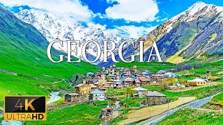 FLYING OVER GEORGIA (4K  UHD) - Calming Music With Beautiful Nature  For Daily R
