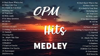 OPM MEDLEY  Lyrics  BEST OLD SONGS l Non Stop OPM Love Songs Sweet Memories 80s 90s