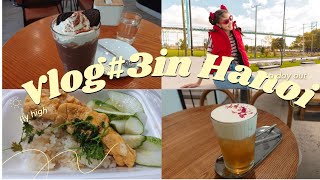 【VietnamVlog】生理前の空腹とイライラを食べて飲んで満たすベトナムハノイでの休日。チキンとポテト、あんバタークロワッサン🥐