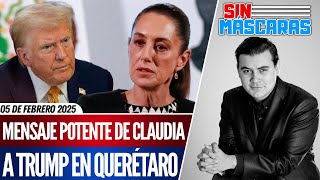 #SinMáscaras | TOMALA: CLAUDIA ENVÍA MENSAJE a TRUMP desde el DIA de la CONSTITUCIÓN