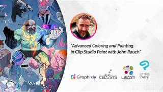 Webinar 🇬🇧 –  Advanced Coloring and Painting in Clip Studio Paint with John Rauch
