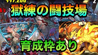 【パズドラ】育成枠ありで獄練の闘技場【水ファガン×トラゴン】PerigamesVol.372