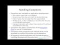 Handling Exceptions
