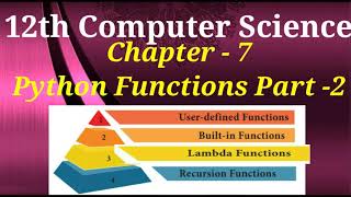 12th Computer Science | Chapter 7 | Lamda Function | Anonymous Function