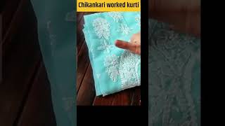 Chikankari Worked Kurti Review From Meesho