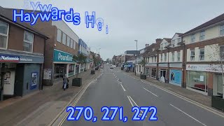 FULL ROUTE VISUAL | Metrobus Route 271: Brighton, RSCH - Crawley Bus Station