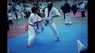 Young kyokushin Vs Shotokan Brutal Fight