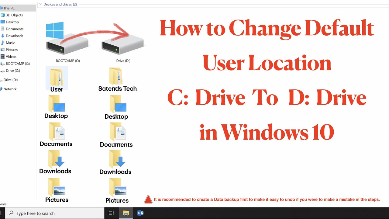 Change Default Installation Folder In Windows 10