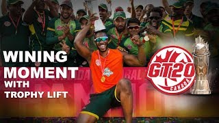 Wining Moment With Trophy lift  GT20 Canada | Highlights 2018 | GT20 Canada