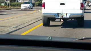 Driver Drives On Bald Tires