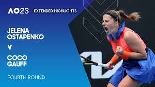 Jelena Ostapenko v Coco Gauff Extended Highlights | Australian Open 2023 Fourth Round