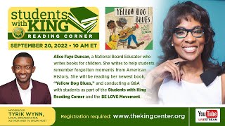 Students With King | Reading Corner with Alice Faye Duncan