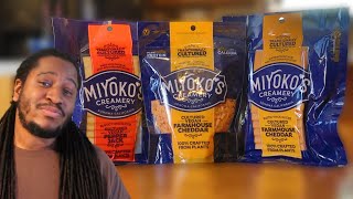 NEW MIYOKO’S VEGAN CHEESE! | Cheddar shreds, slices & Pepperjack slices | Taste Test + Review