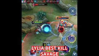 LYLIA 1 vs 5 BESTKILL SAVAGE #mobilelegends #mlbb #lylia #lyliamlbb #bestkill #savage #maniac #mlb