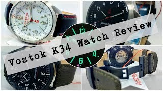 Three K34 Vostok Military Watches Overview