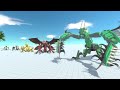 Giant Praying Mantis vs Robot Mantis vs Cyber vs Golden  vs Mutant  - Animal Revolt Battle Simulator