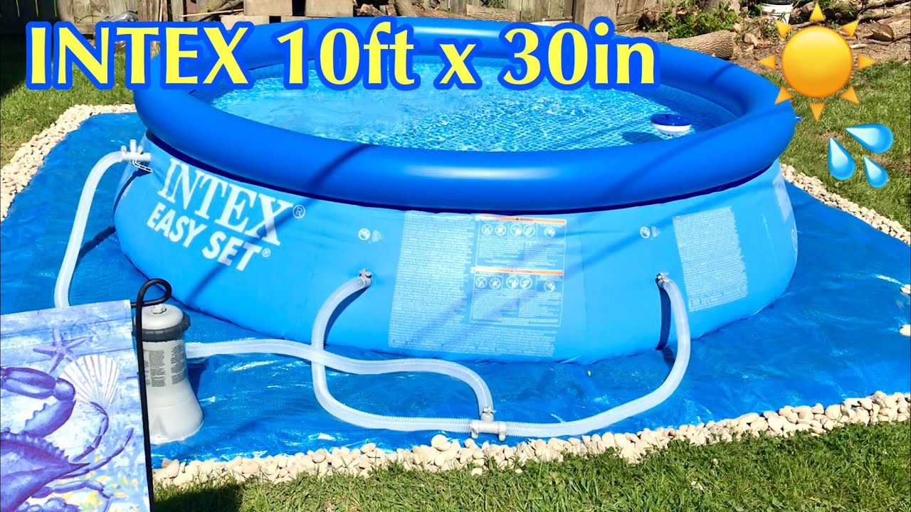 【プール】 Intex 10ft X 30in Easy Set Above Ground Inflatable Family ...