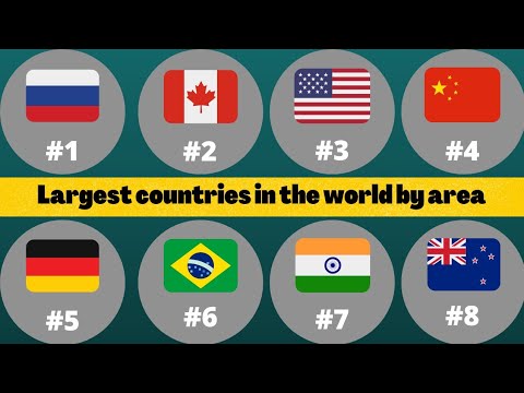 Top 20 Largest Countries In The World By Area |Globe Ranking - YouTube