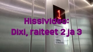 Hissivideo: Dixi, Tikkurila, Vantaa, raiteet 2 ja 3 - 2014 Schindler (geneerinen)