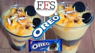 Oreo Mango Shrikhand Recipe | 3 Ingredients Recipe | Easy mango dessert | #Shorts | FFS
