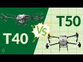 Agras T40 vs T50 Spray Drone Comparison | Agri Spray Drones