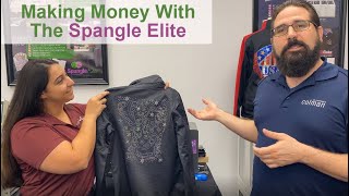 Ice Skating Jacket Back | Making Money with the Spangle Elite