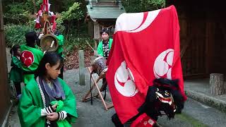 香川県木田郡三木町井戸和爾賀波神社論社高仙神社(高仙山)宵祭り2024