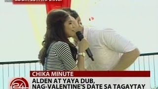 24 Oras: Alden at Yaya Dub, nag-Valentine's date sa Tagaytay