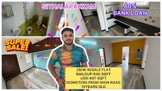 ID:133🏡MEDAVAKKAM NEAR 2BHK RESALE FLAT #sithalapakkam #2bhkflatsforsaleinomrchennai #flatsforsale