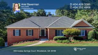 809 Azalea Springs Ct | Woodstock GA 30118 | Sold